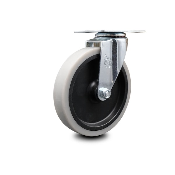 5 Inch Thermoplastic Rubber Wheel Top Plate Swivel Caster